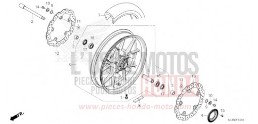 ROUE AVANT CB500FAR de 2024